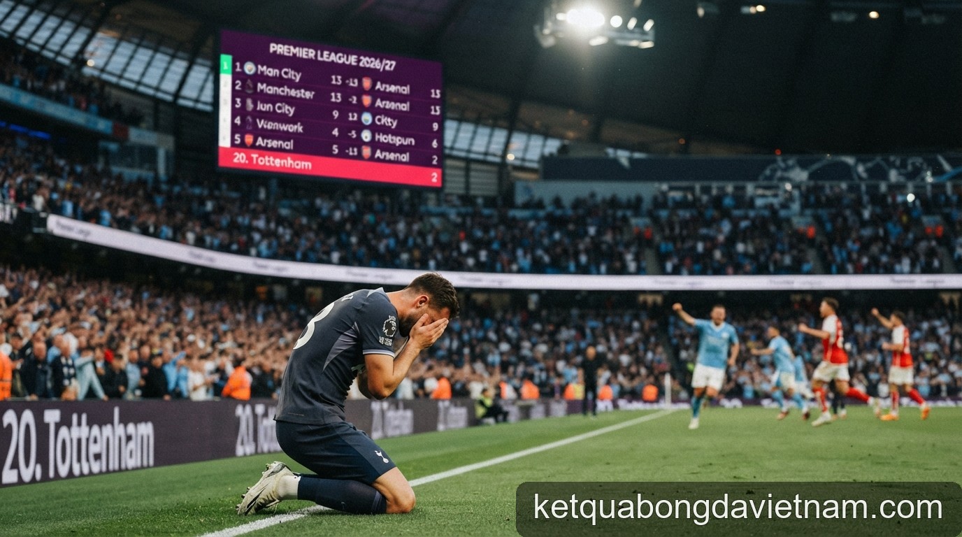 Premier League 2026/27: Cú sốc Tottenham và cuộc đua nóng bỏng ở nhóm đầu